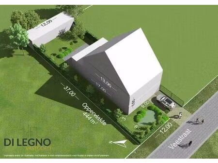 zeer gunstig gelegen bouwgrond van 444 m² voor ruime hob