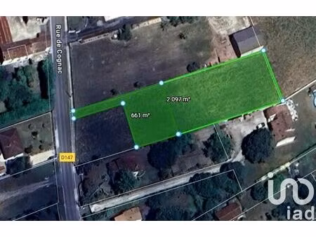 vente terrain 2090 m² ars (16130)