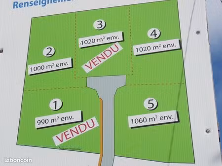 terrain 1024 m² chevroux