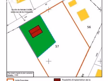 terrain 777 m² canny sur matz