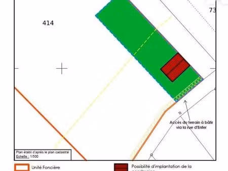 terrain 872 m² roye sur matz