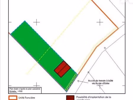 terrain 966 m² roye sur matz