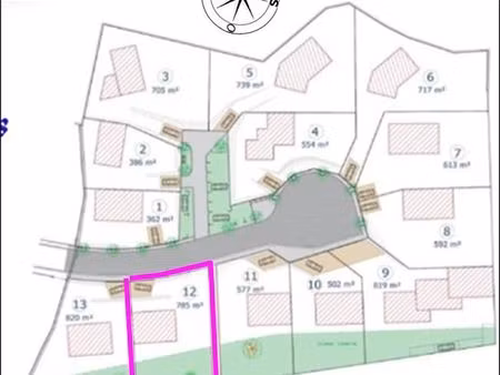 terrain de 785 m² constructible dans mende à 2 minutes du centre ville
