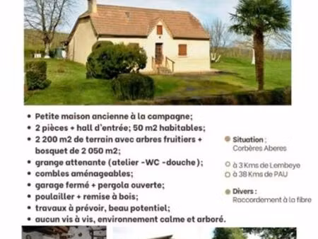 maison de campagne à vendre