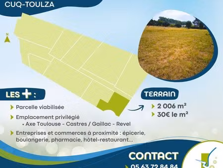 terrains à vendre en zone d'activité économique (2006 m2)