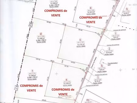 vente de terrain juillan