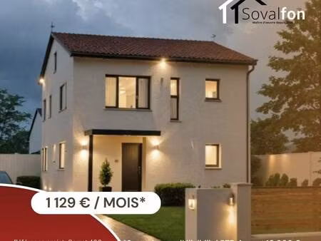 terrain avec maison neuve à vendre