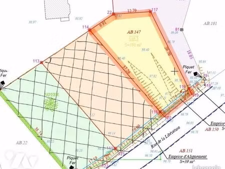 terrain 591 m² mametz