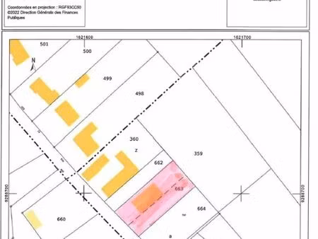 terrain 1063 m² alembon
