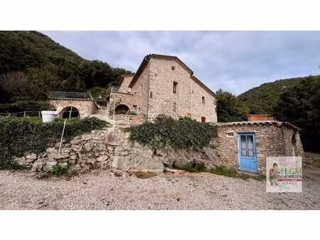 mas en pierre authentique avec gîte et source naturelle