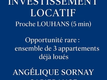 investissement locatif – bâtiment horizontal avec 3 appartements – terrain 1 073 m² proche