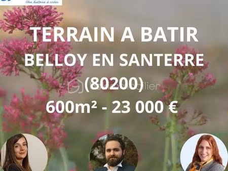 terrain de 610 m² à belloy-en-santerre