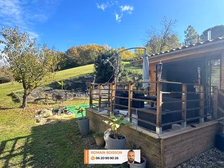 (11420) - belpech - t3 de 130m2 + corps de ferme - ossature bois - vaste terrain - spacieu