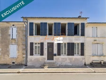 maison de bourg rénovée 160 m²  3 chambres  garage et cour lumineuse