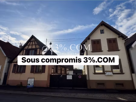 3%com ensemble de 2 biens d' habitation - cour - jardin