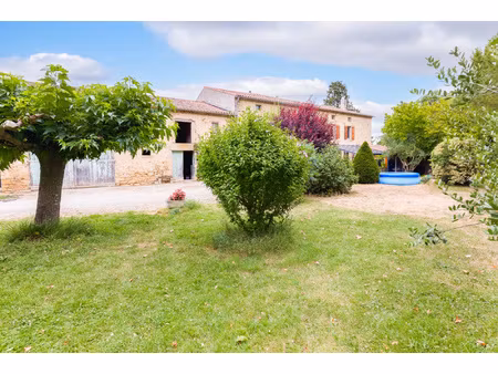 ferme t10  400 m2  10 ha  11410 salles sur l'hers