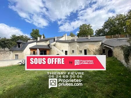 bellevigne les chateaux 49400 - maison semi troglodytique de 114 m2 sur un terrain de 485 