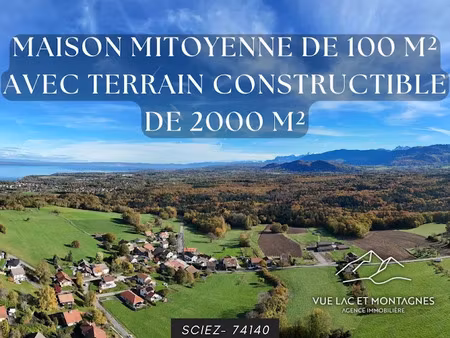 vente maison 4 pièces 100 m² à sciez (74140)  680 000 €