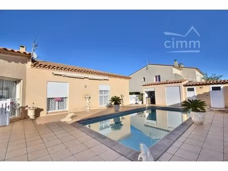 vente - 66280 saleilles - belle villa 5 pieces - 4 faces - piscine- garage - pyrenees orie
