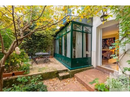 paris xvii - batignolles - dames/lemercier : comme une maison - 3-4 pieces - 2 ch + bureau