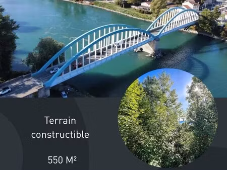 terrain constructible 550m2 à loyettes