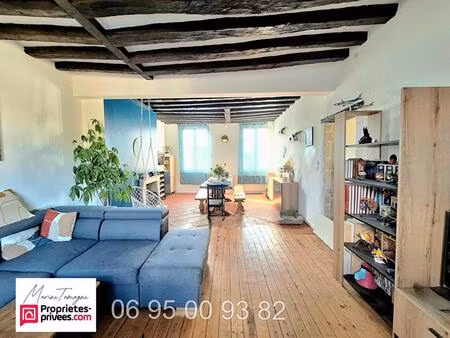 verberie centre ville grand duplex 90 m² de caractère avec 3 chambres possibles dpe c
