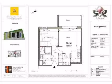 vente appartement 2 pièces à guilers (29820) : à vendre 2 pièces / 49m² guilers