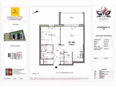 vente appartement 2 pièces à guilers (29820) : à vendre 2 pièces / 50m² guilers