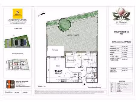 vente appartement 3 pièces à guilers (29820) : à vendre 3 pièces / 69m² guilers