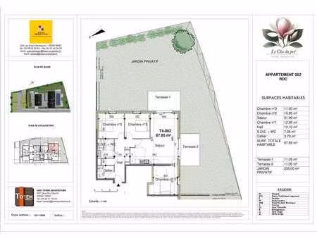 vente appartement 4 pièces à guilers (29820) : à vendre 4 pièces / 88m² guilers