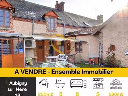 vente maison 13 pièces 250 m² à aubigny-sur-nère (18700)  243 800 €