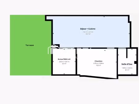 vente appartement 2 pièces 46 m² albitreccia (20166)