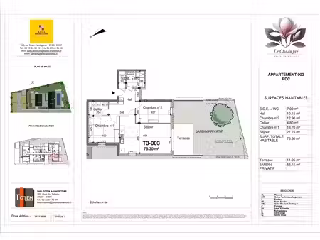 vente appartement 3 pièces 76 m² guilers (29820)