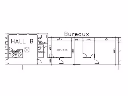 a louer  local d'activités à saint denis  de 1100 m² disposant d'une hauteur libre de 7 50