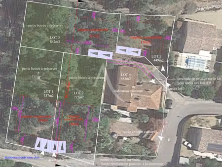 vente terrain 737 m² à ouveillan (11590)  134 990 €