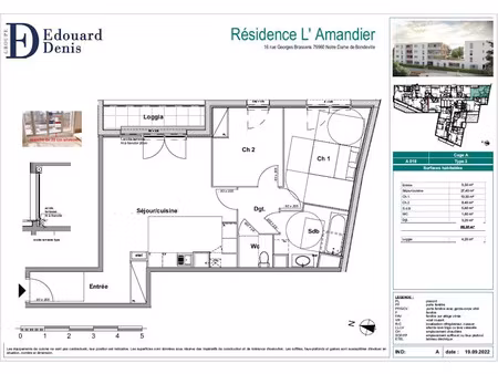 location appartement 3 pièces 66 m² à notre-dame-de-bondeville (76960)  734 €