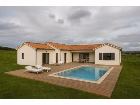 terrain avec maison neuve à vendre