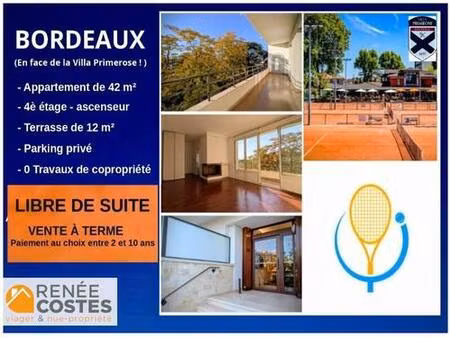 vente à terme libre sur 120 mois - bordeaux (33200)