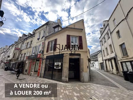 hyper centre - murs local commercial 120 m2 + logement 73 m2