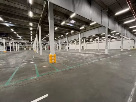 magazijn 12.543m² met luifel en 11 laadkades met kantoor 1.123m² en ruime parking te huur