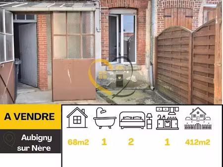 vente maison 68 m² à aubigny-sur-nère (18700)  50 000 €