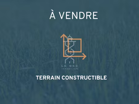 achat terrain 580m² la trinite sur mer 56470