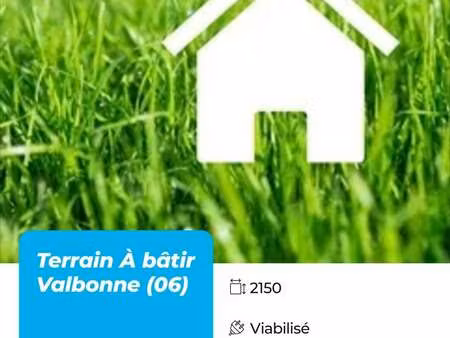 vente terrain à valbonne (06560) : à vendre / 2150m² valbonne