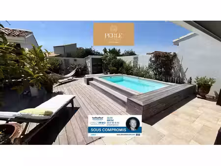 carnon-plage villa f5 + garage + piscine