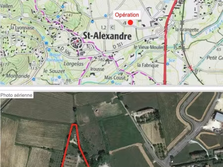 vente terrain 505 m² à saint-alexandre (30130)  75 000 €