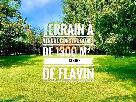 vente terrain 1200 m² à flavin (12450)  129 000 €