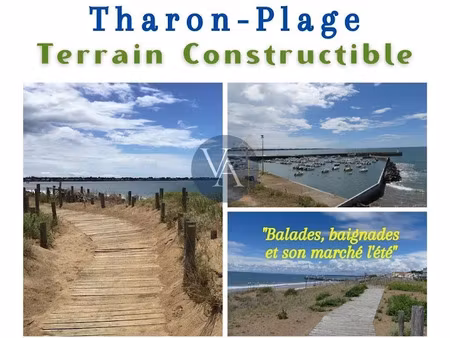 vente terrain 800 m² à tharon plage (44730)  233 000 €