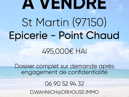vente locaux professionnels 146 m² à saint-martin (97150)  495 000 €