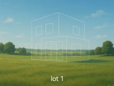 terrain à bâtir avec grande façade