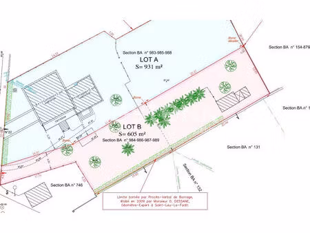 terrain bessancourt 605 m2